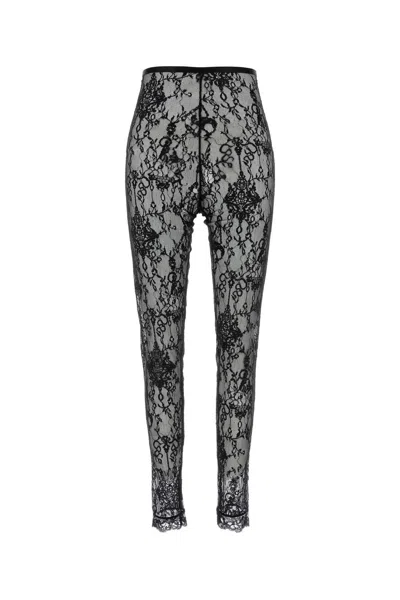 GIVENCHY GIVENCHY BLACK LACE LEGGINGS