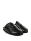 Givenchy Black Lamb Leather Mules In Multi