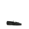 Givenchy Sliced Square Elastic-strap Ballet Flats In Black