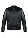 Givenchy Logo Embroidered Bomber Jacket In Black