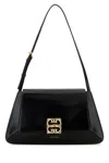 Givenchy Black Leather 4 G Liquid Shoulder Bag