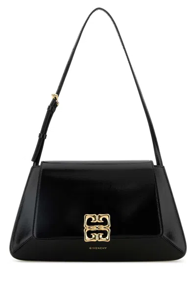Givenchy Black Leather 4 G Liquid Shoulder Bag