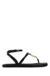 Givenchy 4g Liquid Thong Sandals In Black