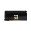Givenchy Black Leather 4g Liquid Shoulder Bag