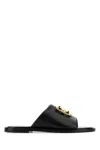 Givenchy 4g Liquid Black Flat Mules In Black