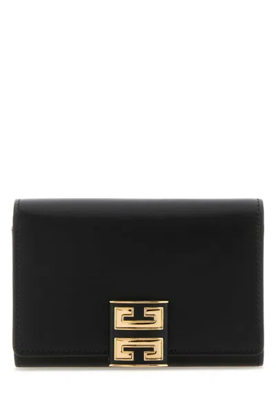 GIVENCHY BLACK LEATHER 4G WALLET