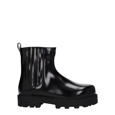 Givenchy Black Leather Ankle