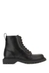 Givenchy Chunky Sole Round Toe Leather Ankle Boots In Black