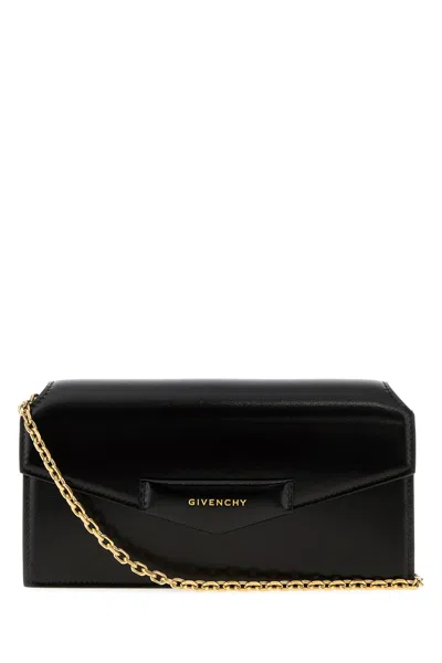 Givenchy Black Leather Antigona Clutch