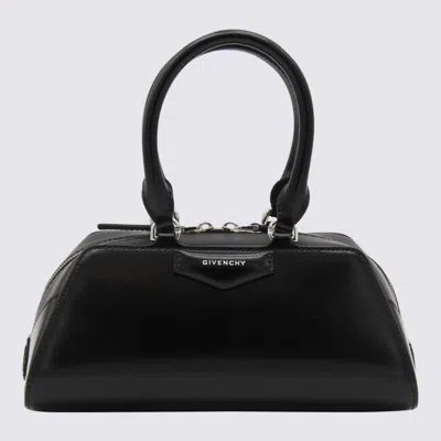 Givenchy Black Leather Antigona Cube Mini Top Handle Bag