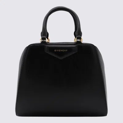 Givenchy Black Leather Antigona Cube Top Handle Bag