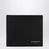 Givenchy Black Leather Bi-fold Wallet Men In Black