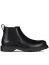 Givenchy Black Leather Boot In Black