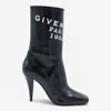 Givenchy Black Leather Boots In Black