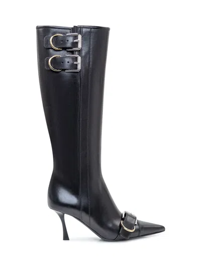 GIVENCHY WOMEN BLACK LEATHER BOOTS
