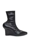 Givenchy Black Nappa Leather Ankle Boots In Black