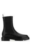 Givenchy Squared Box Leather Chelsea Boots In Black