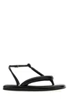 Givenchy Boudoir Bicolor Thongs In Nappa Leather In Black