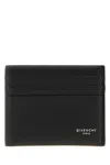 Givenchy Black Leather Card Holder In Black