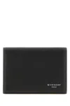 Givenchy Black Leather Card Holder In Black