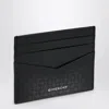 Givenchy Logo Glossed Leather Card Holder In Gray