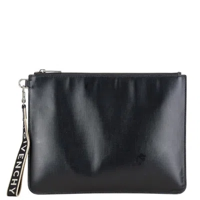Pre-owned Givenchy Black Leather Clutch Bag ()