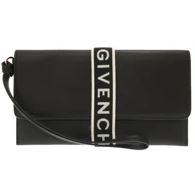 Pre-owned Givenchy Black Leather Clutch Bag ()