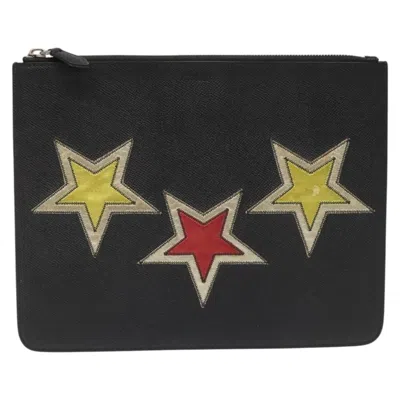 Pre-owned Givenchy Black Leather Clutch Bag ()
