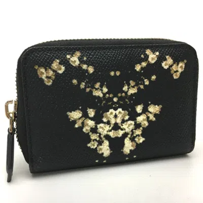 Pre-owned Givenchy Black Leather Coin Purse/coin Case ()