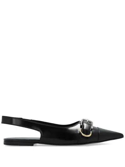 Givenchy Black Leather Flats