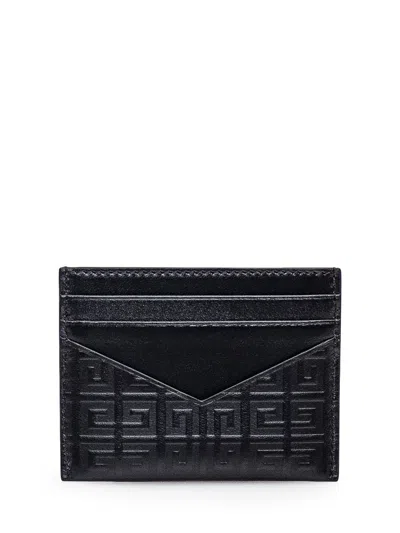 Givenchy Black Leather G-cut Card Holder