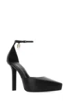 GIVENCHY BLACK LEATHER G-LOCK PUMPS