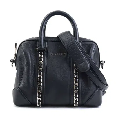 Pre-owned Givenchy Black Leather Handbag Shoulder Bag ()