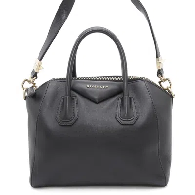 Pre-owned Givenchy Black Leather Handbag Shoulder Bag ()