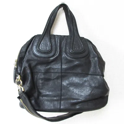 Pre-owned Givenchy Black Leather Handbag Shoulder Bag ()