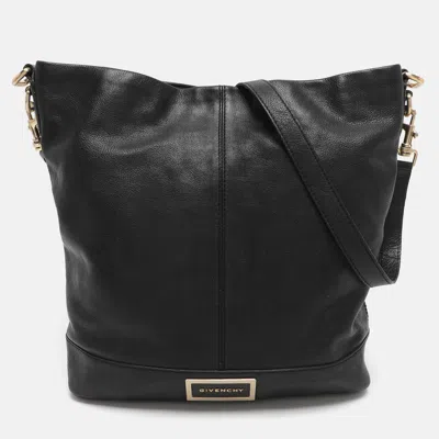 Pre-owned Givenchy Black Leather Hobo