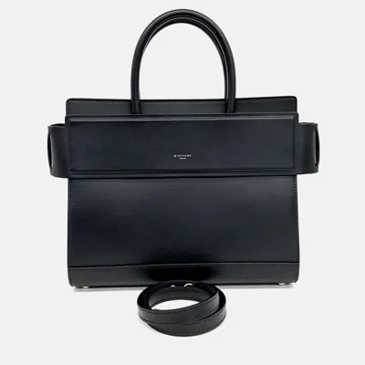 Pre-owned Givenchy Black Leather Horizon Small