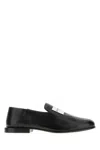 Givenchy Label Loafers In Patent Leather In Black