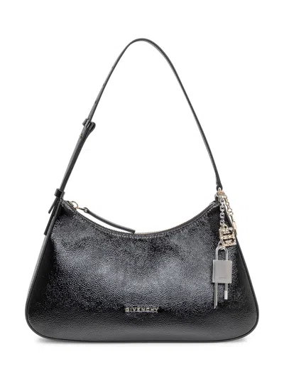 Givenchy Black Leather Lucky Lock Shoulder Bag
