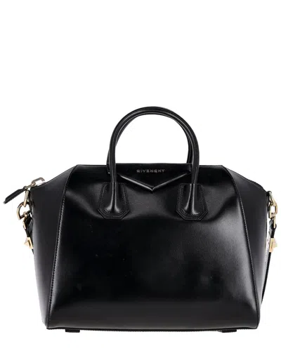 Pre-owned Givenchy Black Leather Medium Antigona Bag (authentic Pre-loved)