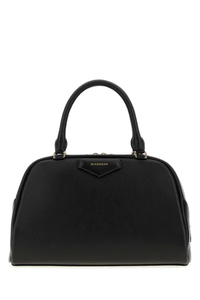 Givenchy Womens Black Gold Antigona East-west Medium Leather Shoulder Bag