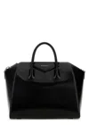 Givenchy Women Black Leather Medium Antigona Handbag In Black