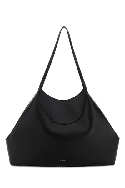 Givenchy Black Leather Medium Facet Shopping Bag