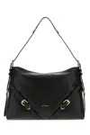 Givenchy Women Voyou Medium Leather Shoulder Bag In Black