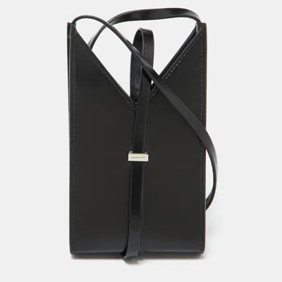 Pre-owned Givenchy Black Leather Micro Cut Out Crossbody Bag