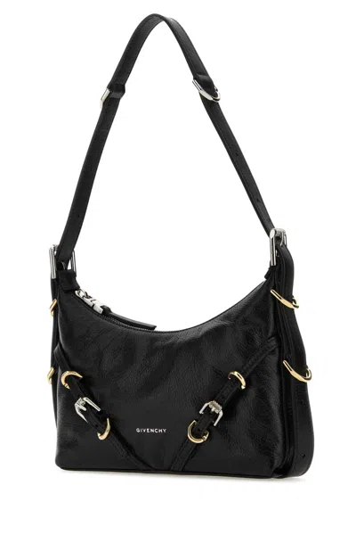 Givenchy Black Leather Mini Voyou Shoulder Bag
