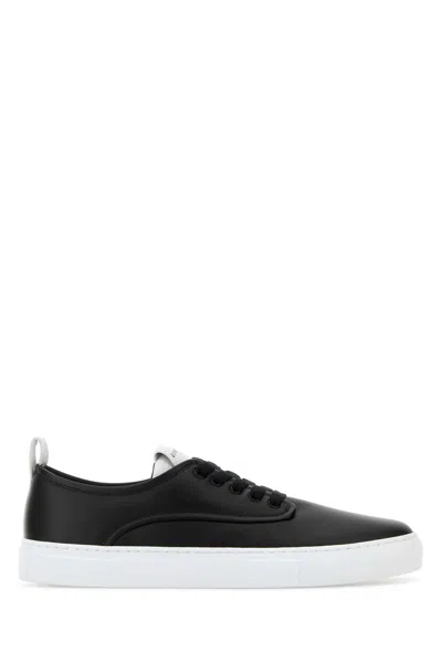 Givenchy New City Leather Low Sneakers Shoes In Black