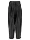 Givenchy Stylish Leather Trousers Featuring Practical Elements In Black