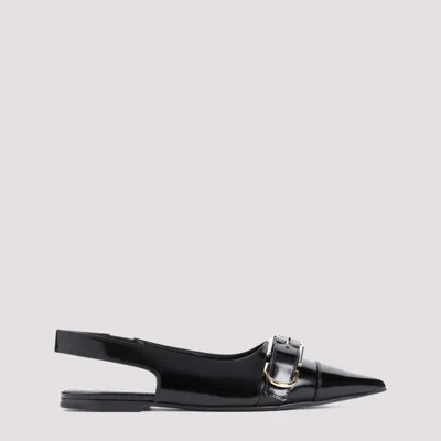 GIVENCHY BLACK LEATHER SANDALS