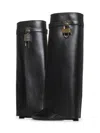 Givenchy Women Black Leather Shark Lock Boots In Black